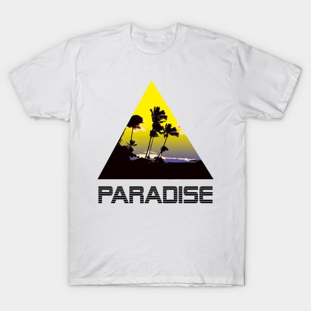 PARADISE ISLAND TSHIRT - MINIMALIST T-Shirt by JMPrint